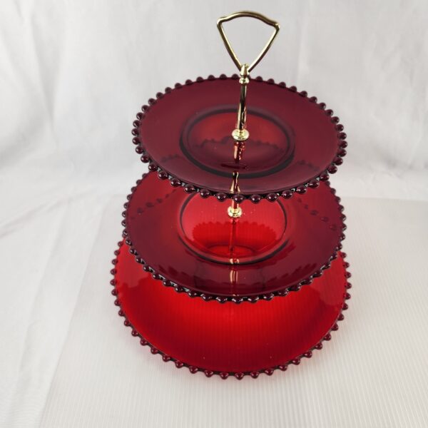 VTG Dalzell Viking Glass 3-Tier Tray