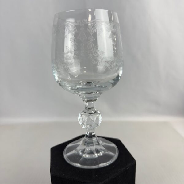 Set of 6 Bohemia Crystal Etched Cordials