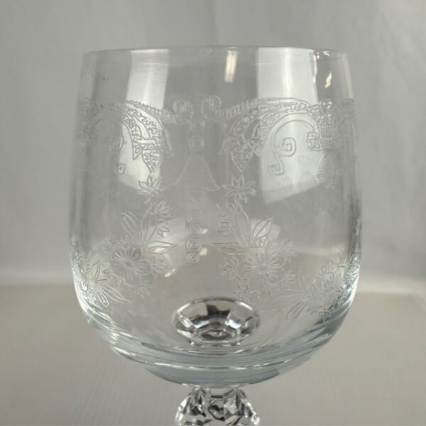 Set of 6 Bohemia Crystal Etched Cordials