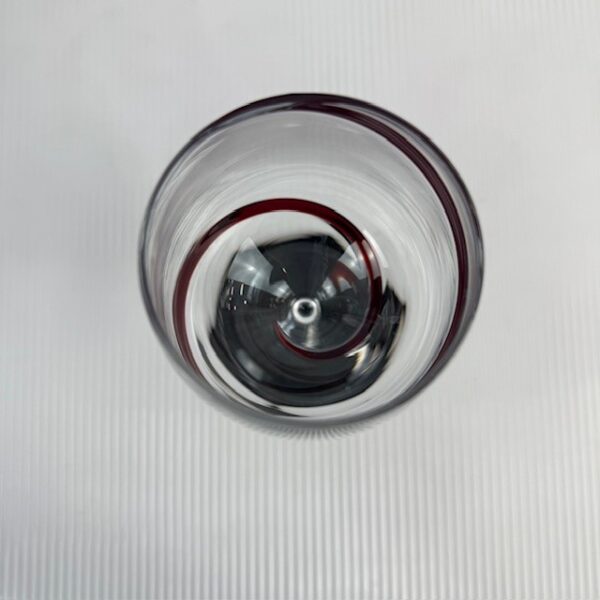 Set of 8 VTG Pier 1 Swirline Wine Glasses