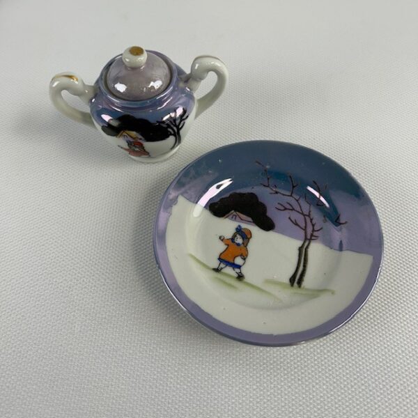 VTG Mini Japanese Lusterware Tea Set