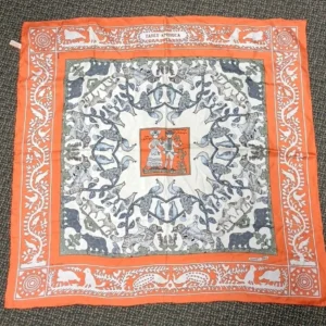 VTG HERMÈS Scarf "Early America" Print