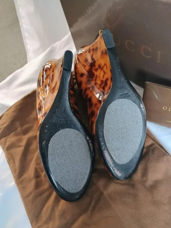 Gucci Tortoiseshell Wedges