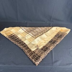 Coach Signature Gold Silk Square Scarf