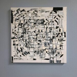 Small Abstract Squares Painting by David Longwell
