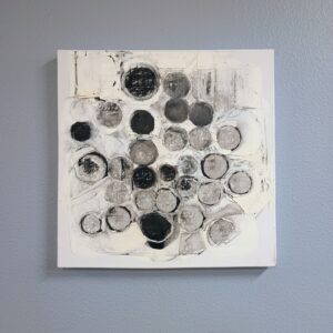 Small Abstract Circles Painting by David Longwell