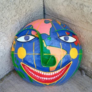 VTG Gina Truex Smiling Earth Face Mask