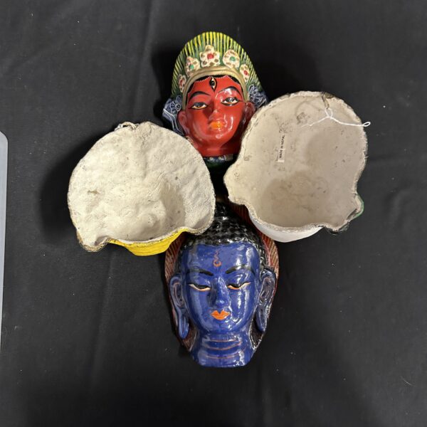 Lot of 4 Clay Masks from Nepal