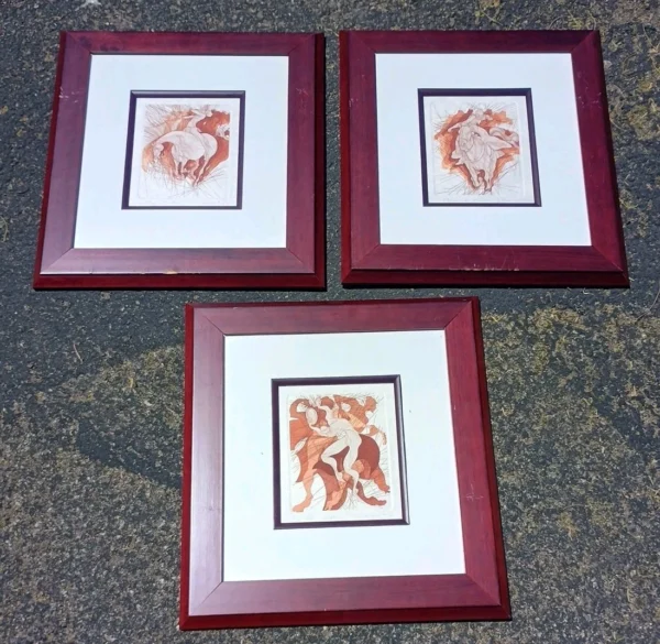 Set of 3 Guillaume Azoulay Signed Prints