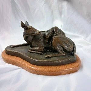 VTG Rare Curtis Christensen Bronze Deer Sculpture