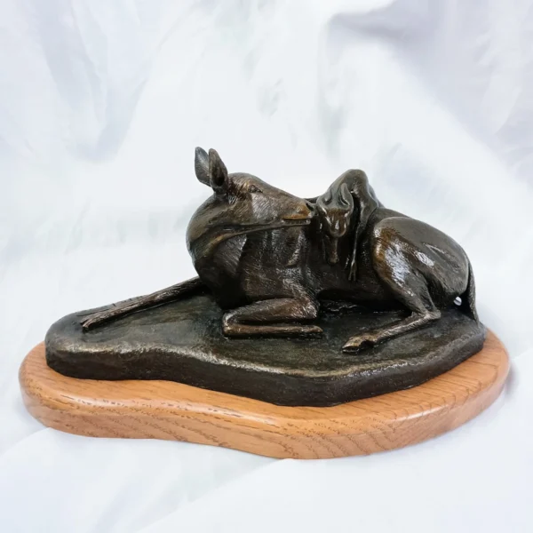VTG Rare Curtis Christensen Bronze Deer Sculpture