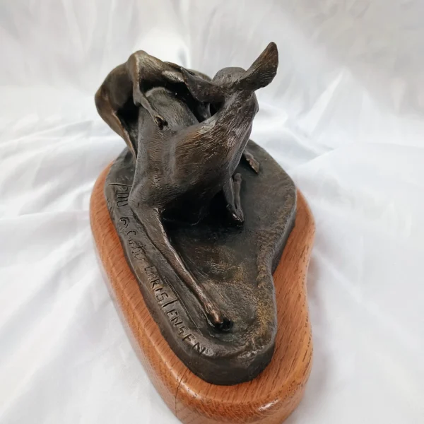 VTG Rare Curtis Christensen Bronze Deer Sculpture