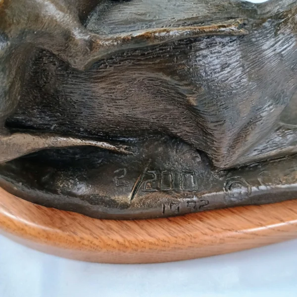 VTG Rare Curtis Christensen Bronze Deer Sculpture