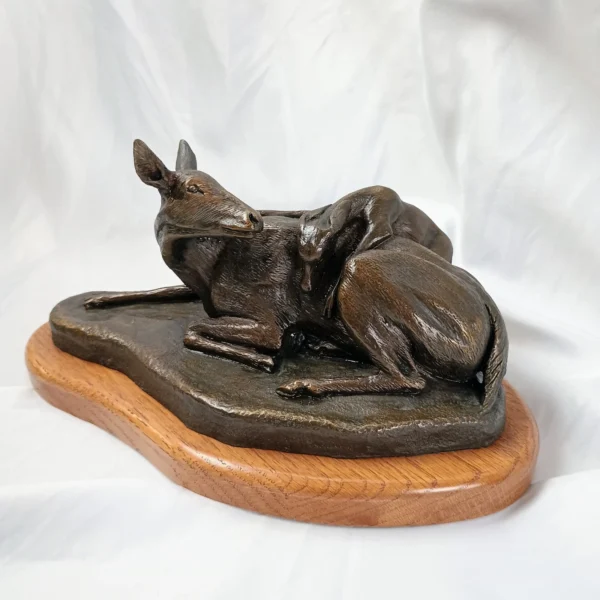 VTG Rare Curtis Christensen Bronze Deer Sculpture