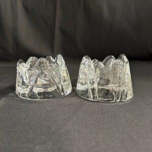 Imperial Glass Iceberg Candleholders