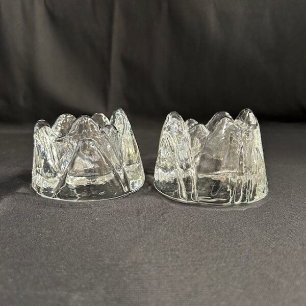 Imperial Glass Iceberg Candleholders