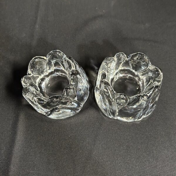 Imperial Glass Iceberg Candleholders