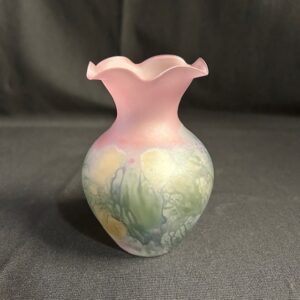 Miniature Hand Painted Art Nouveau Vase