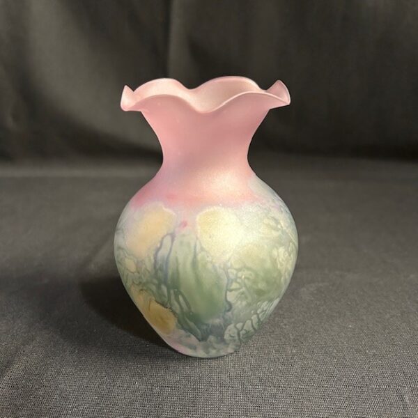 Miniature Hand Painted Art Nouveau Vase