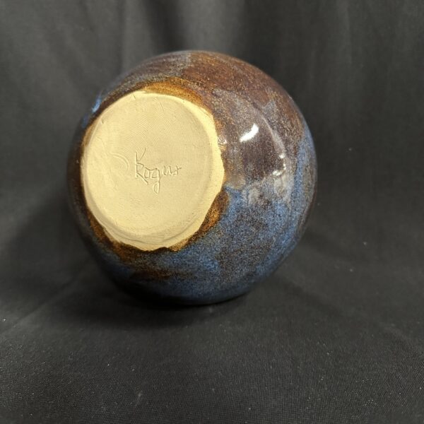 Blue Art Pottery Bud Vase
