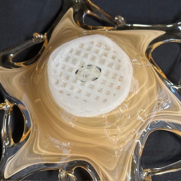 Lavorazione Murano Art Glass Bowl
