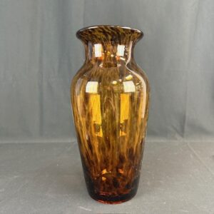 Tortoise Shell Handblown Glass Vase
