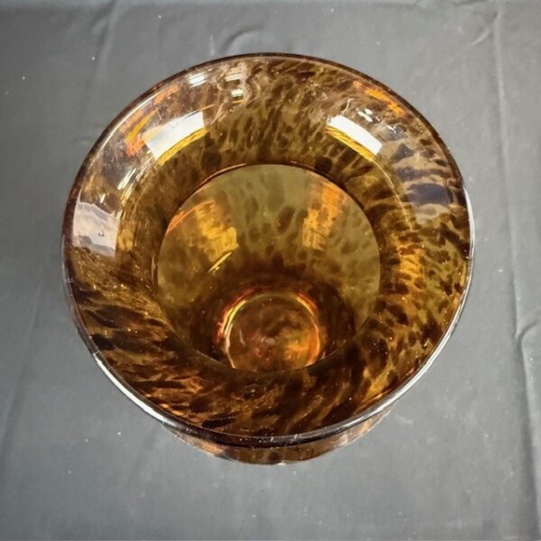 Tortoise Shell Handblown Glass Vase