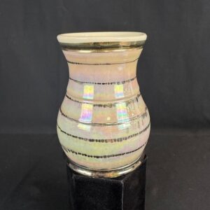 Carnival Glass Art Pottery Vase