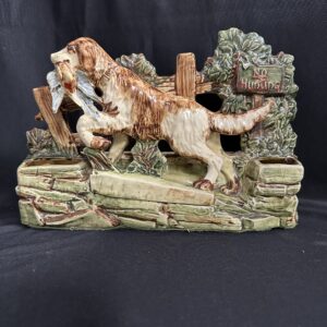 VTG Dog hunting bird McCoy Pottery Planter