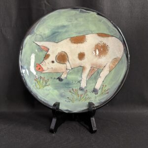 Spotted Pig Plate by Rainbow Gate Santa Fe