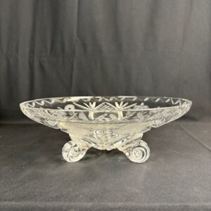VTG Cut Crystal Footed Dish