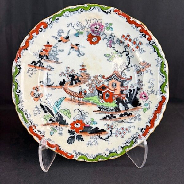 Antique Ashworth Bros "Hanley" Chinoiserie Plate