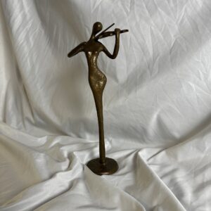 Bronze Violinist Figurine