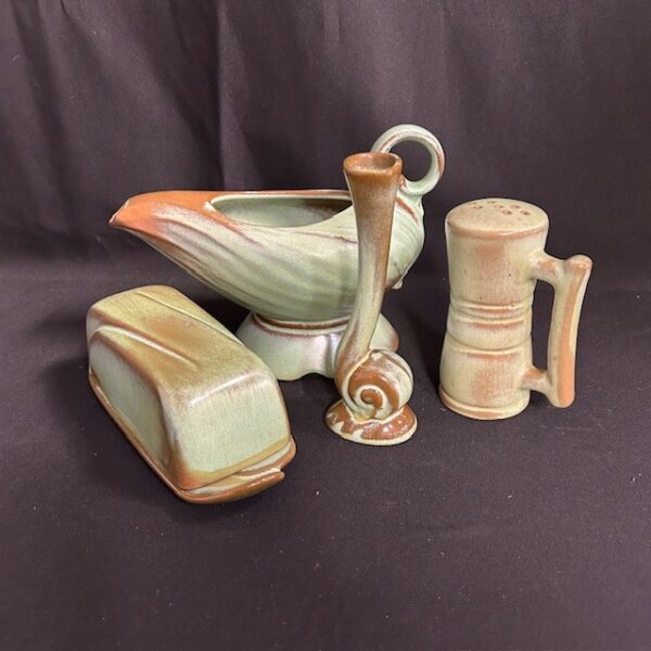 VTG Frankoma Prairie Green Pottery Lot