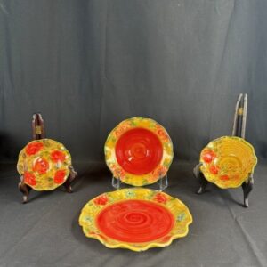 Don Swanson Art Pottery Dish Set