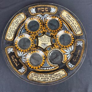 Art Glass Seder Plate