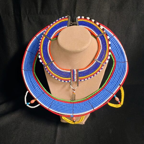 East African Beaded Collar Necklaces