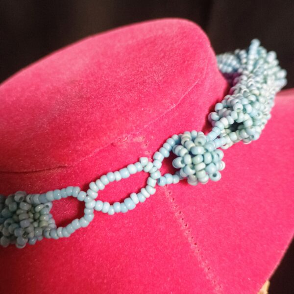VTG Beaded Faux Turquoise Necklace