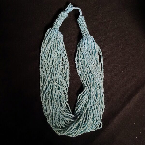 VTG Beaded Faux Turquoise Necklace