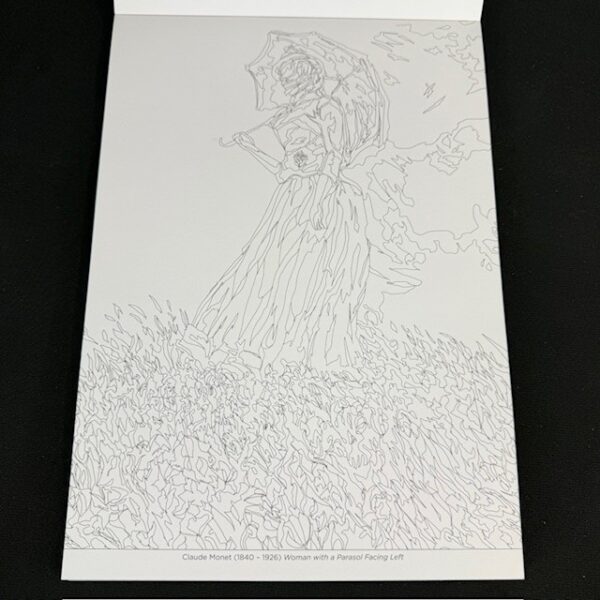 Monet Themed Coloring Book
