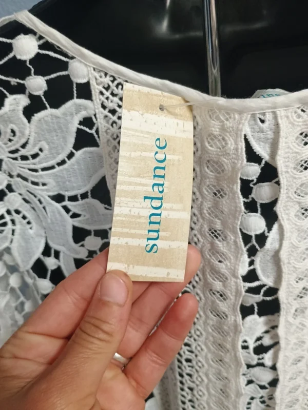NWT Sundance White Lace Poncho